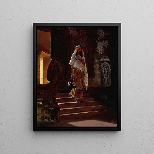 Entrer dans le temple - Rudolf Ernst — inramlat konstverk på väggen