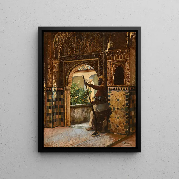 Garder l'Alhambra - Rudolf Ernst — inramlat konstverk på väggen