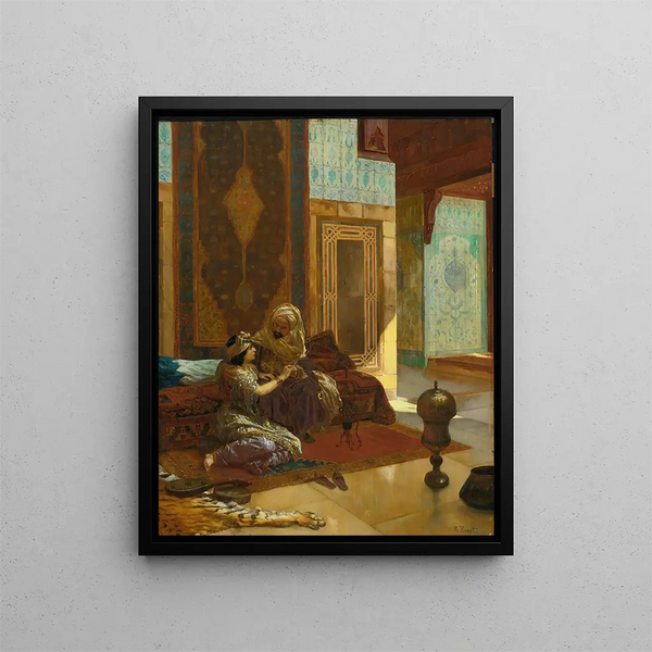 Le favori - Rudolf Ernst — inramlat konstverk på väggen