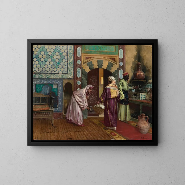 Le Hammam - Rudolf Ernst — inramlat konstverk på väggen