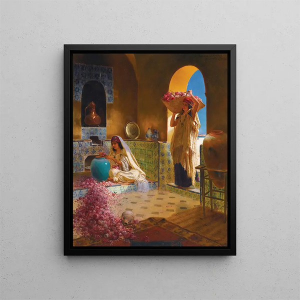 Les parfumeurs - Rudolf Ernst — inramlat konstverk på väggen