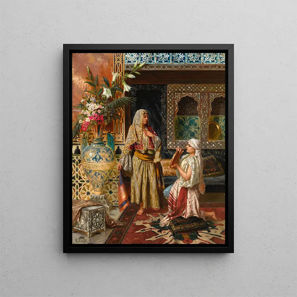 Le favori - Rudolf Ernst — inramlat konstverk på väggen