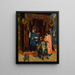 Fidèles dans un Sanctuaire Bouddhiste - Rudolf Ernst — inramlat konstverk på väggen