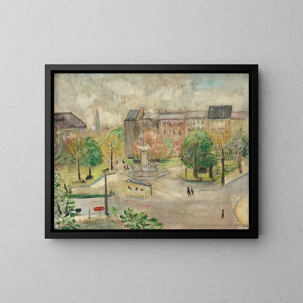 Place Ltzow - Rudolf Grossmann — inramlat konstverk på väggen