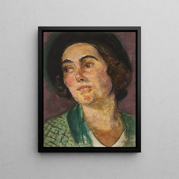 Tête de Femme - Rudolf Grossmann — inramlat konstverk på väggen