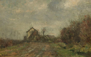 Rudolf Hckner - Husergruppe in Landschaft.webp