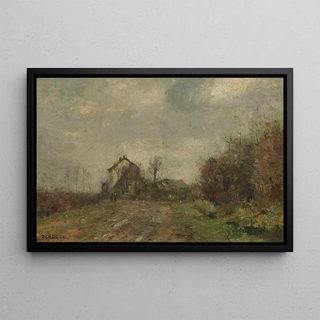 Rudolf Hckner - Husergruppe in Landschaft.webp