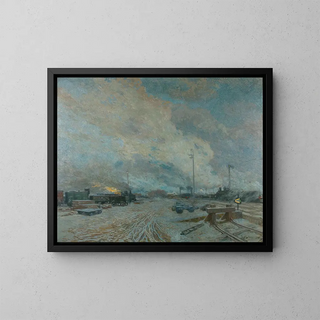Gare de marchandises - Rudolf Quittner — inramlat konstverk på väggen