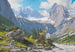 Vue depuis la cabane de Höllentalanger vers le glacier de Höllental et les sommets de Riffelwand - Rudolf Reschreiter — vy av konstverket