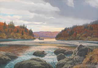 Rudolf Reschreiter - Die Isar bei Baierbrunn im Herbst.webp