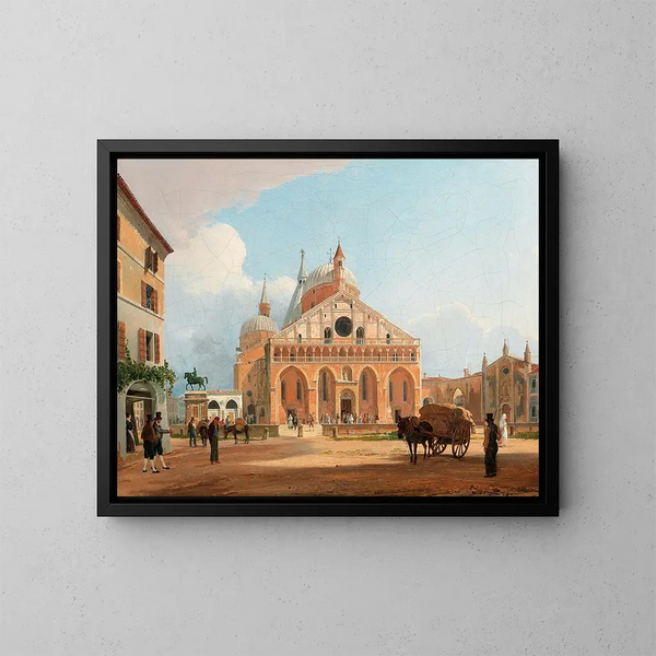 Vue de la basilique Saint-Antoine de Padoue - Rudolf von Alt — inramlat konstverk på väggen