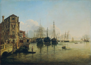 Rudolf von Alt - Ansicht der Strada Nuova gegen die Giardini Pubblici in Venedig.webp