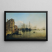 Vue de la Strada Nuova vers les Giardini Pubblici à Venise - Rudolf von Alt — inramlat konstverk på väggen
