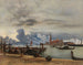 Vy över San Giorgio Maggiore från Mole i Venedig - Rudolf von Alt — vy av konstverket