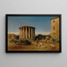 Le temple de Vesta à Rome - Rudolf von Alt — inramlat konstverk på väggen