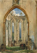 Ruine d'une église - Rudolf von Alt — vy av konstverket