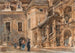 La cour à arcades du Landhaus à Graz - Rudolf von Alt — vy av konstverket