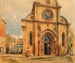 La cathédrale de Sibenik en Dalmatie - Rudolf von Alt — vy av konstverket