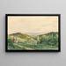 Vue de Cobenzl vers Grinzing et Vienne - Rudolf von Alt — inramlat konstverk på väggen