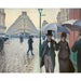 Reproduktion av målningen Rue de Paris, regnväder - Gustave Caillebotte