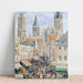 Reproduktion av målningen Rue de l’Épicerie, Rouen - Camille Pissarro