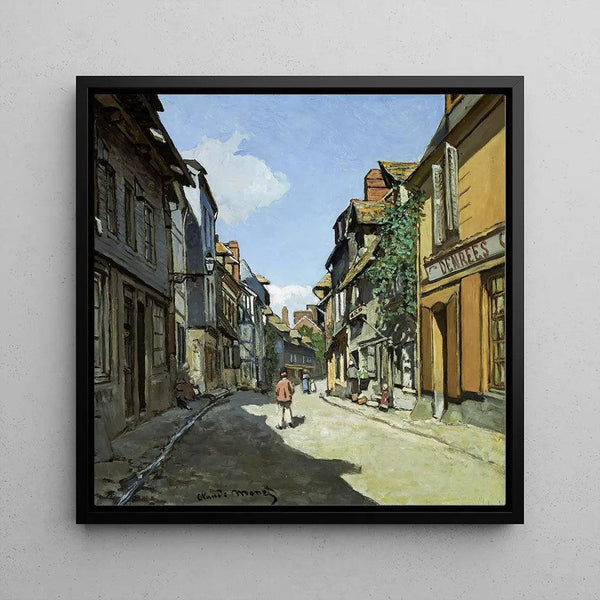 Reproduktion av målningen Rue de la Bavole, Honfleur - Claude Monet