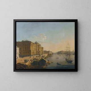 Russian School - View Of The Imperial Academy Of Arts St Petersburg.webp