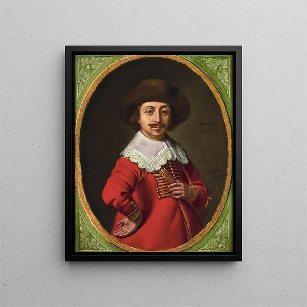 Saack Jacobsz Van Hooren - Portrait Of A Man Wearing A Hat.webp