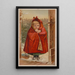 Reproduktion av målningen Le Petit Chaperon rouge - Sackett Wilhelms Litho