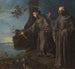 Saint Antoine predikar för fiskarna - Francisco Herrera den äldre — vy av konstverket