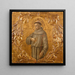 Saint François - Benvenuto di Giovanni — inramlat konstverk på väggen