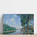 Reproduktion av målningen Saint-Mammès, June Sunshine - Alfred Sisley