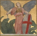 Saint Michel som besegrar draken - Jules Elie Delaunay — vy av konstverket