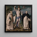 Saint Sébastien mellan Romuald och Vincent Ferrier - Bacchiacca — inramlat konstverk på väggen