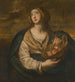 Sainte Dorothée med en frukt- och blomsterkorg samt en palm - Niccol de Simone — vy av konstverket