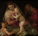 den heliga familjen med den unge helige Johannes - Paolo Veronese ateljé — vy av konstverket
