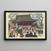 Temple d'Asakusa Kannon - Saitō Kiyoshi — inramlat konstverk på väggen