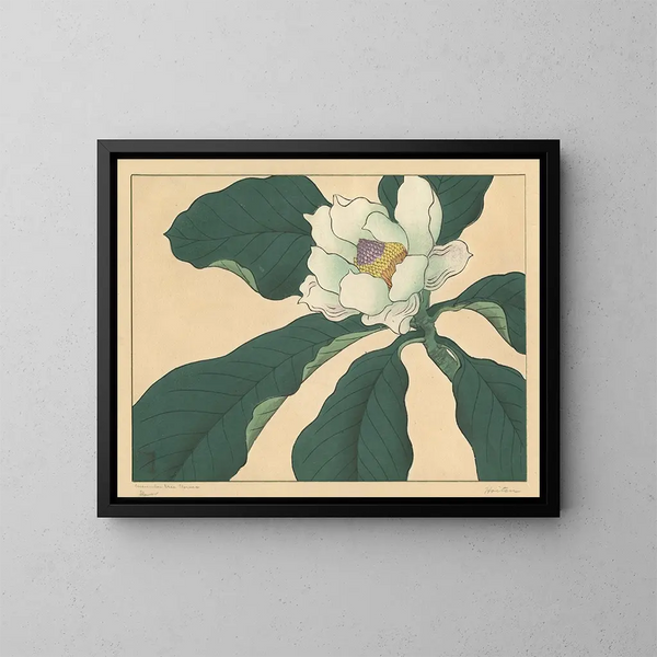 Fleurs de concombre - Sakai Hōitsu — inramlat konstverk på väggen