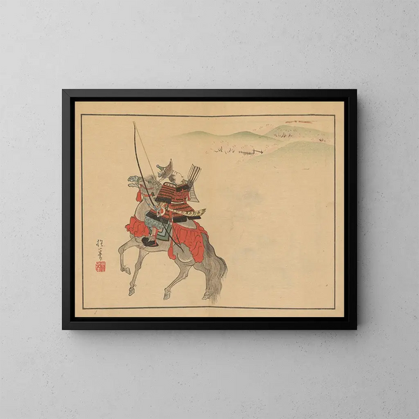 Sakai Hoitsu gajo Pl03 - Sakai Hōitsu — inramlat konstverk på väggen