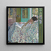 Salle jaune l'après-midi - Frederick Carl Frieseke — inramlat konstverk på väggen
