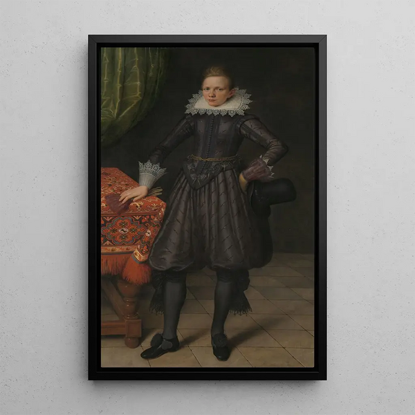 Peter Courten - Salomon Mesdach — inramlat konstverk på väggen