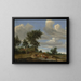 En landsväg - Salomon van Ruysdael — inramlat konstverk på väggen