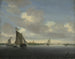 Marine - Salomon van Ruysdael — vy av konstverket
