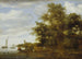 landskapsflod med bassäng - Salomon van Ruysdael — vy av konstverket