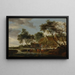 L'abreuvoir - Salomon van Ruysdael — inramlat konstverk på väggen