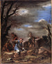Landskap med figurer - Salvator Rosa — vy av konstverket