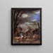 Landskap med figurer - Salvator Rosa — inramlat konstverk på väggen