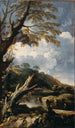 Moines som fiskar - Salvator Rosa — vy av konstverket