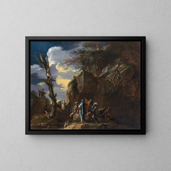 Polycrate - Salvator Rosa — inramlat konstverk på väggen