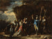 Scen ur den grekiska historien: den stumme sonen till kung Kroesus hindrar perserna från att döda sin far - Salvator Rosa — vy av konstverket